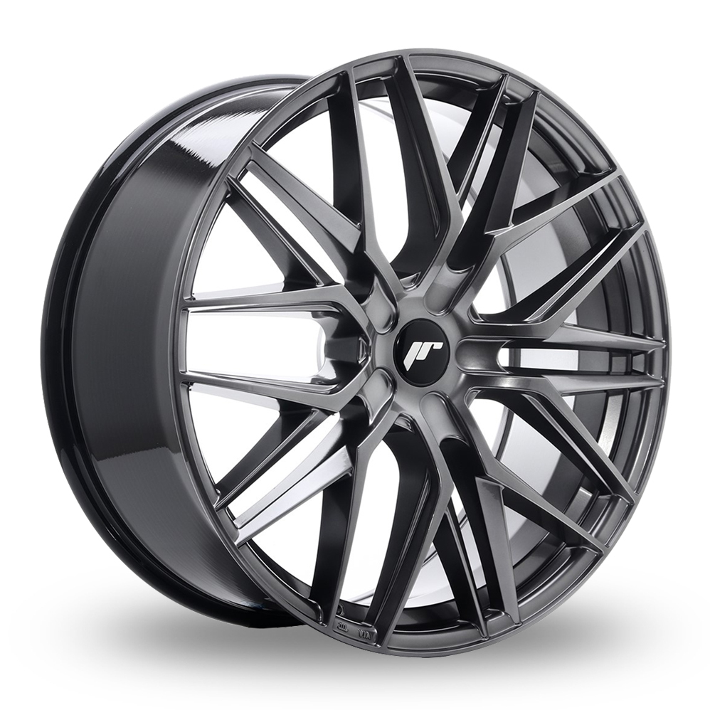 Japan Racing JR28 (9x22) (Custom Fitment) Hyper Black Alloy Wheels