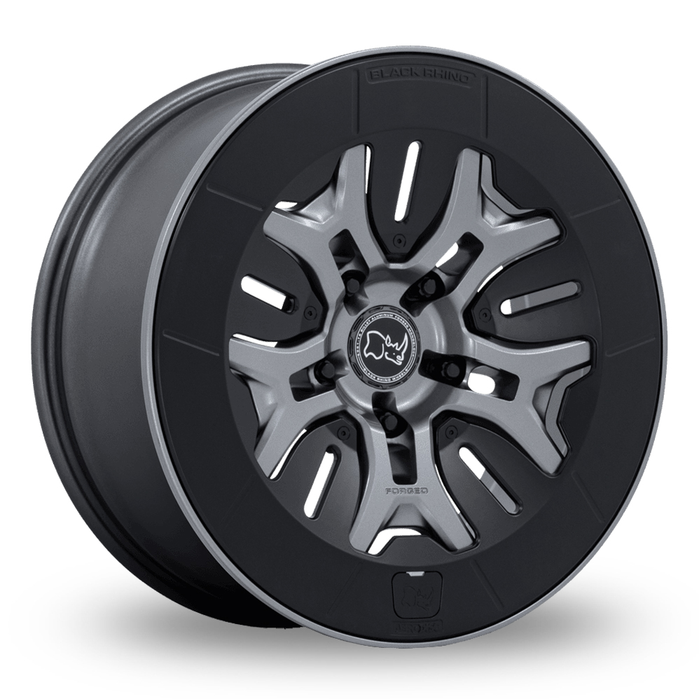 Black Rhino BR406 Rockledge (USA Warehouse) Matt Gunmetal Alloy Wheels