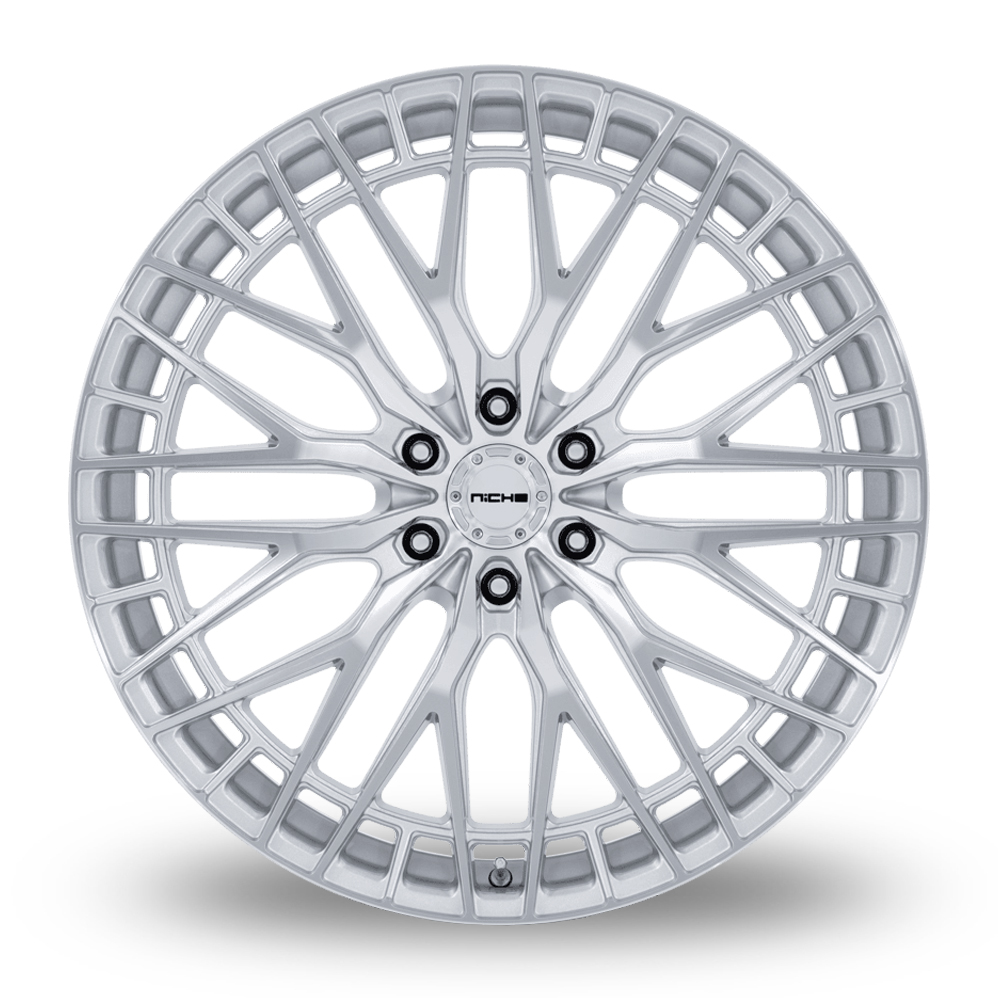 22" Niche NC288 Genoa (USA Warehouse) Gloss Silver With Machined Face Alloy Wheels