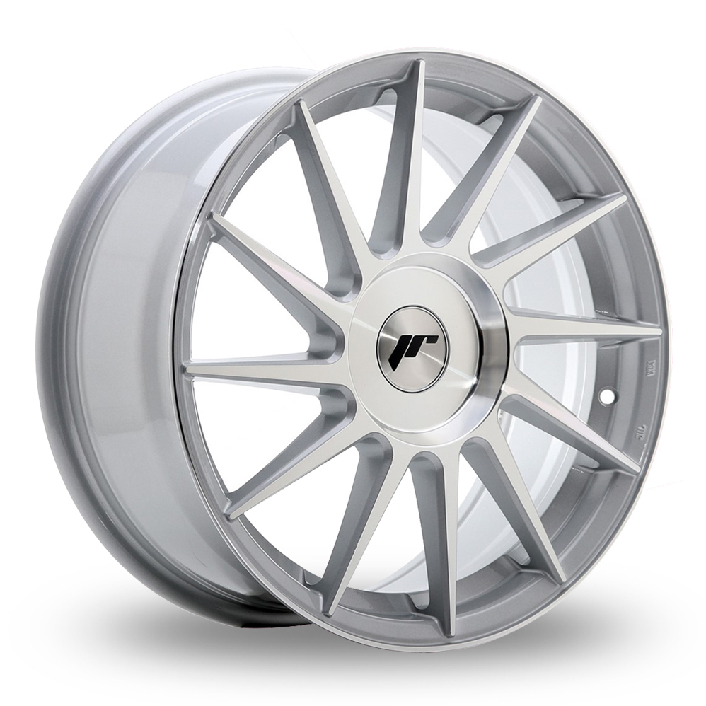 Japan Racing JR22 (7x17) (Custom Fitment) Silver Machined Face Alloy Wheels