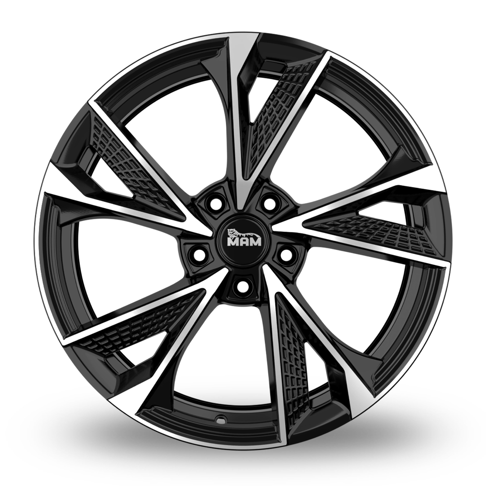19" MAM RS6 Black Polished Alloy Wheels