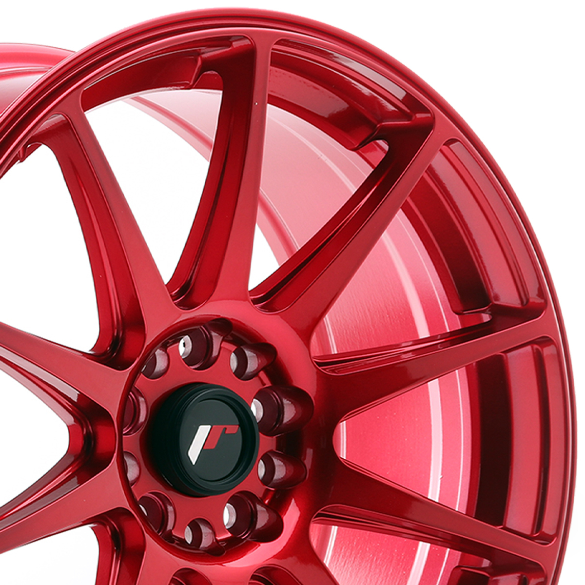 18" Japan Racing JR11 (8.5x18) Platinum Red Alloy Wheels