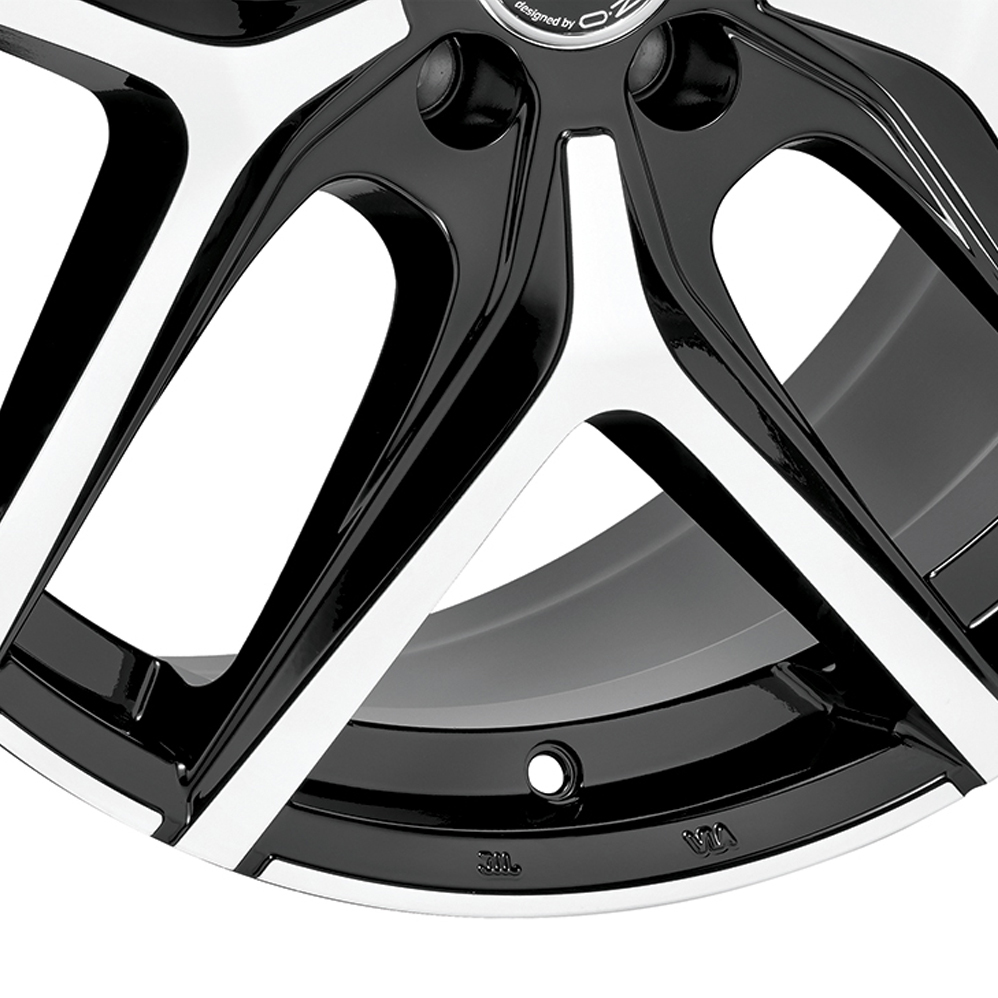 19" MSW (by OZ) 40 Gloss Black Polished Alloy Wheels