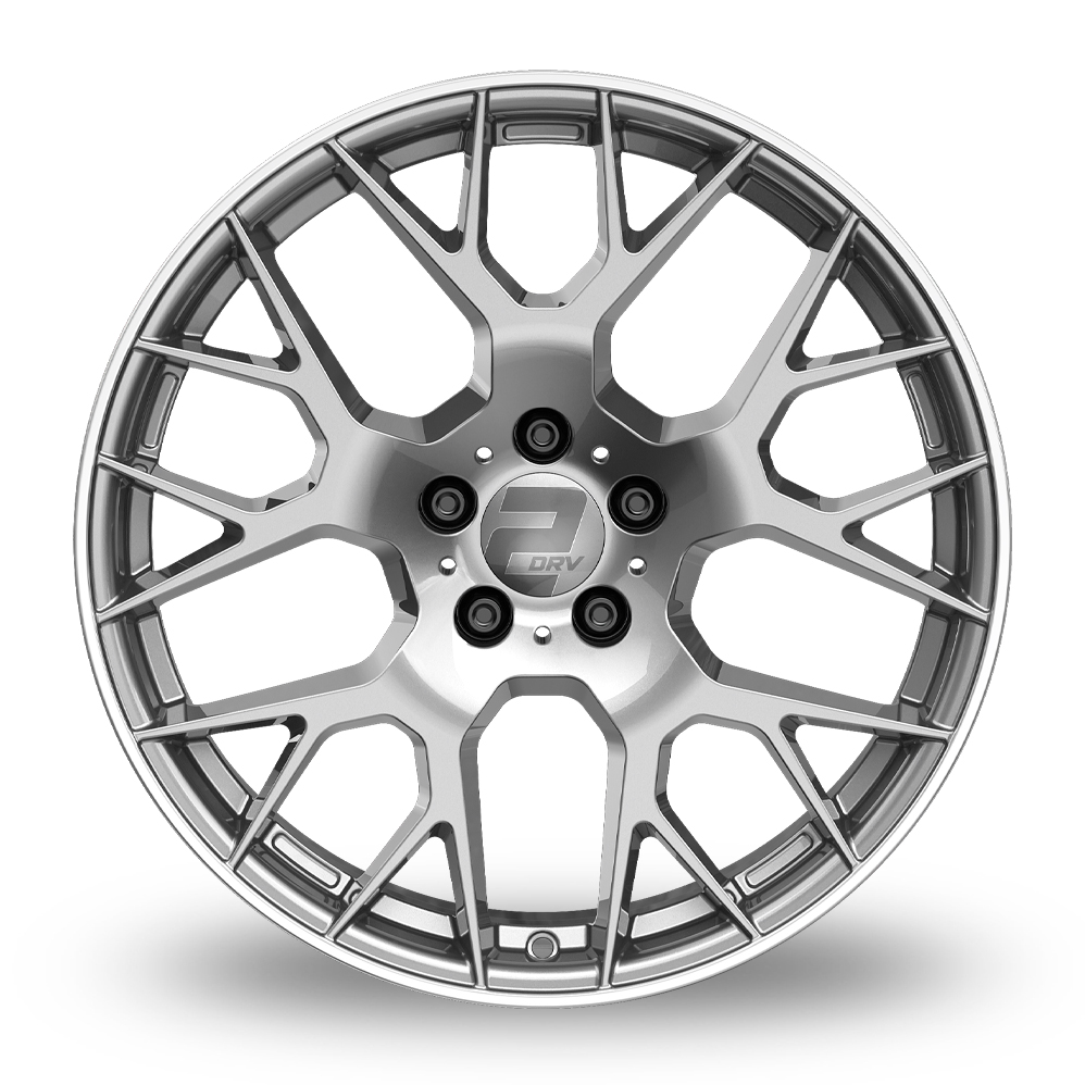 20" 2DRV WH47 Gunmetal Polished Rim Alloy Wheels