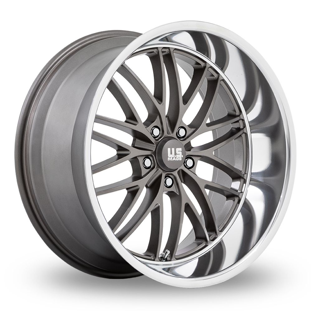 US Mags U139 Santa Cruz (USA Warehouse) Anthracite With Diamond Cut Lip Alloy Wheels