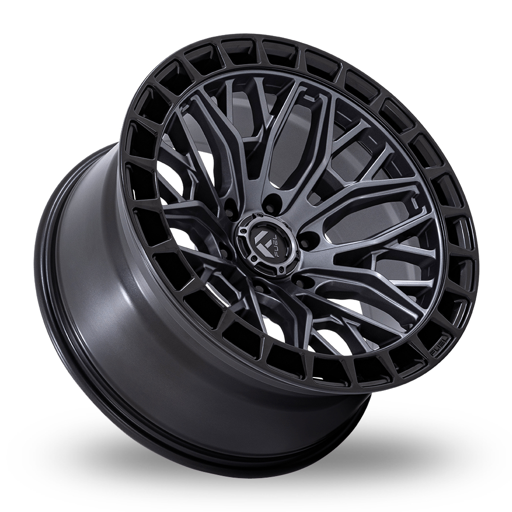 22" Fuel Off-Road FC869 Sigma Matt Gunmetal With Machined Black Lip Alloy Wheels
