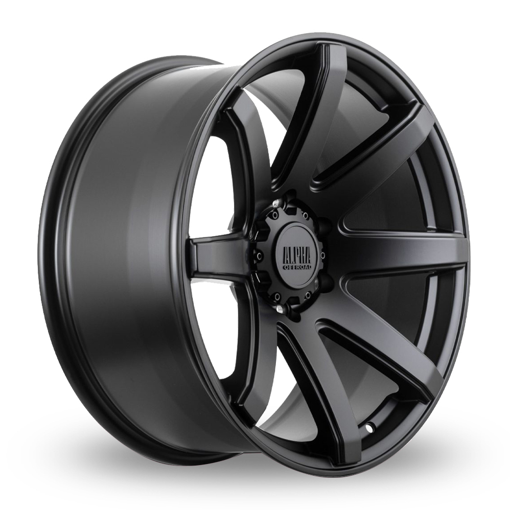Alpha Off-Road Nomad Satin Black Alloy Wheels