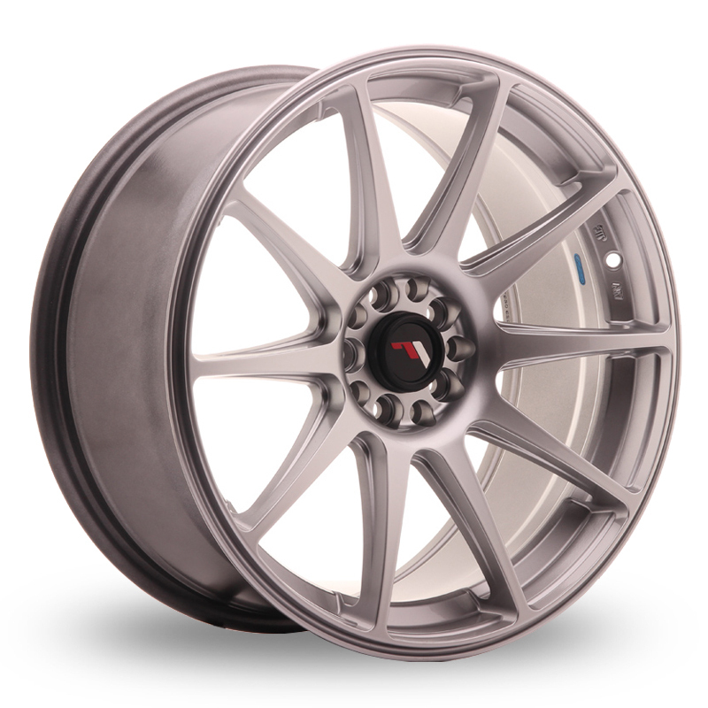 Japan Racing JR11 (8.5x18) (Custom Fitment) Hyper Silver Alloy Wheels