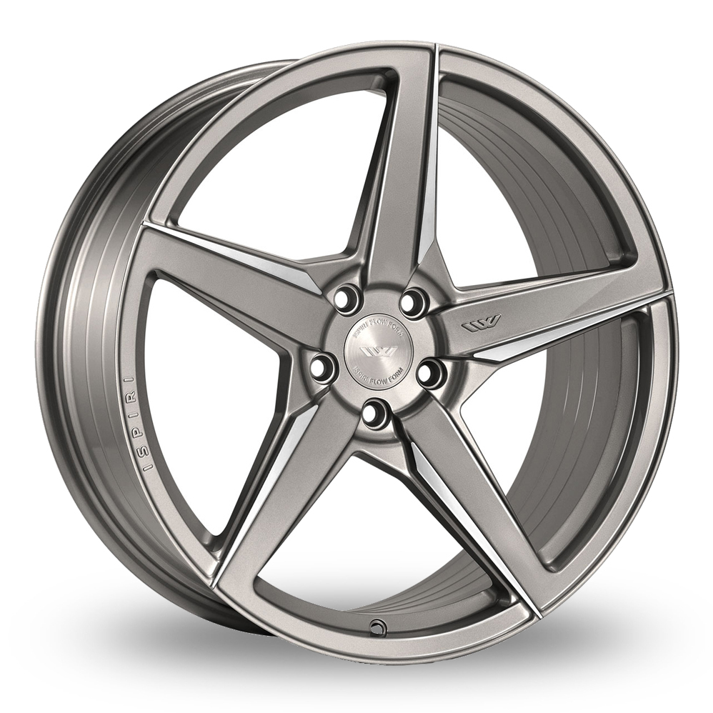 Ispiri FFR5 Carbon Grey Brushed Alloy Wheels