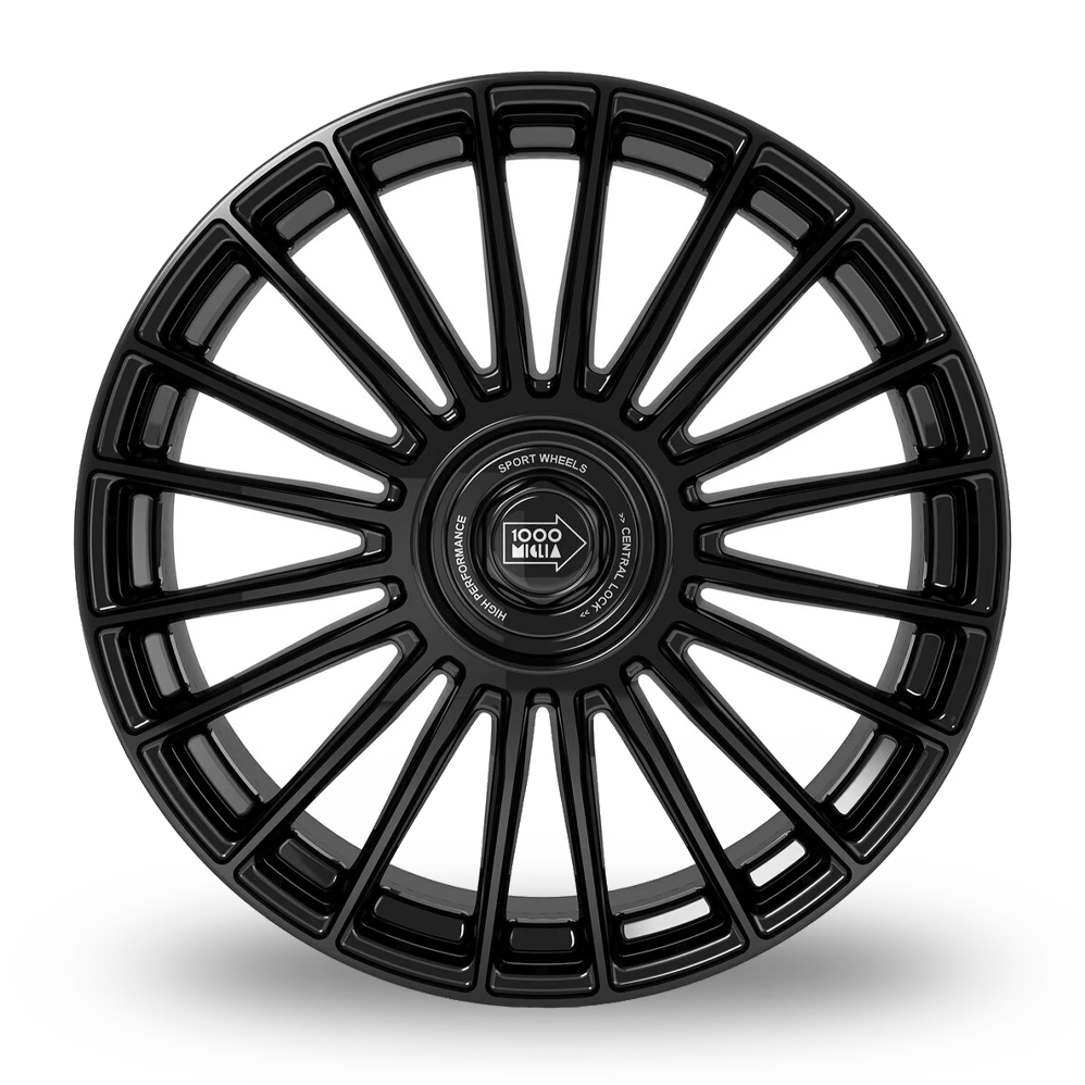 20" Mille Miglia MM1022 Gloss Black Alloy Wheels