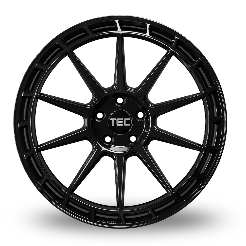 20" TEC Speedwheels GT8 Gloss Black Alloy Wheels