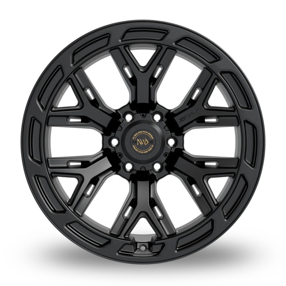 20" Hawke 6YR Matt Black Alloy Wheels