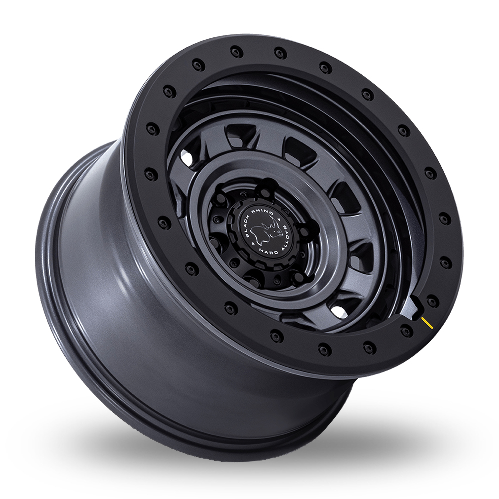 17" Black Rhino BR023 Xplorer (USA Warehouse) Matt Gunmetal With Matt Black Lip Alloy Wheels