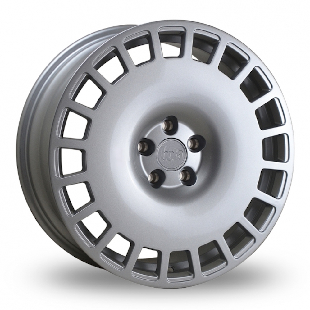 8.5x19 5x100 ET25-45 Bola B12 (Crystal Silver) (76.0cb) (735kg Load) (12.5kg Weight) (TW) Alloy Wheels