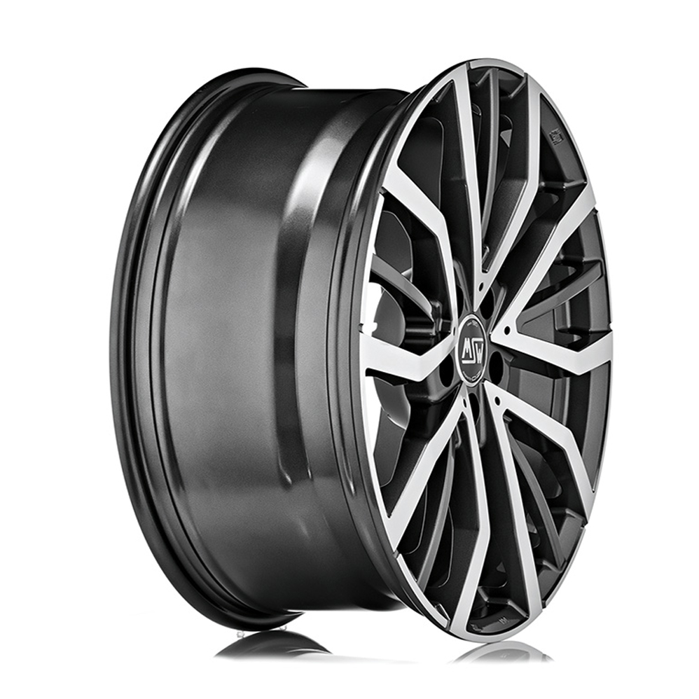 19" MSW (by OZ) 49 Gloss Gunmetal Polished Alloy Wheels