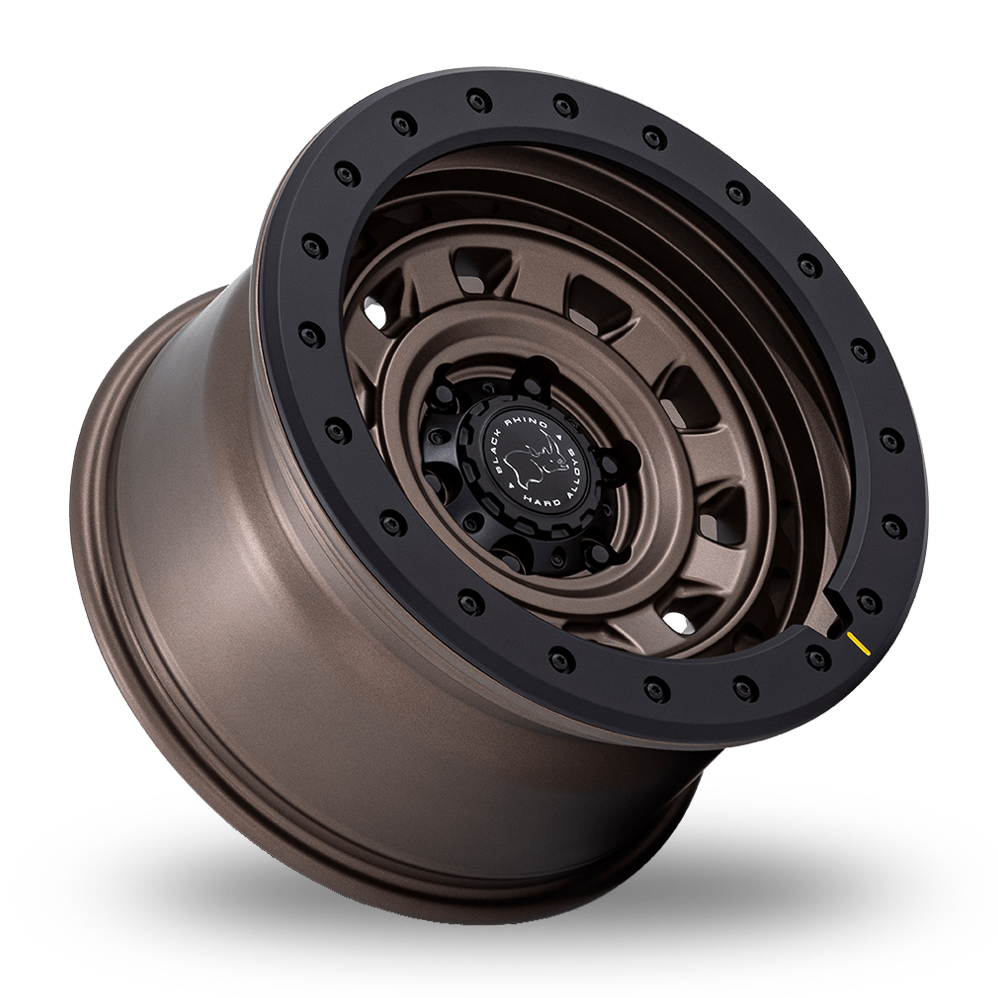 17" Black Rhino BR023 Xplorer (USA Warehouse) Burnt Bronze With Matte Black Lip Alloy Wheels
