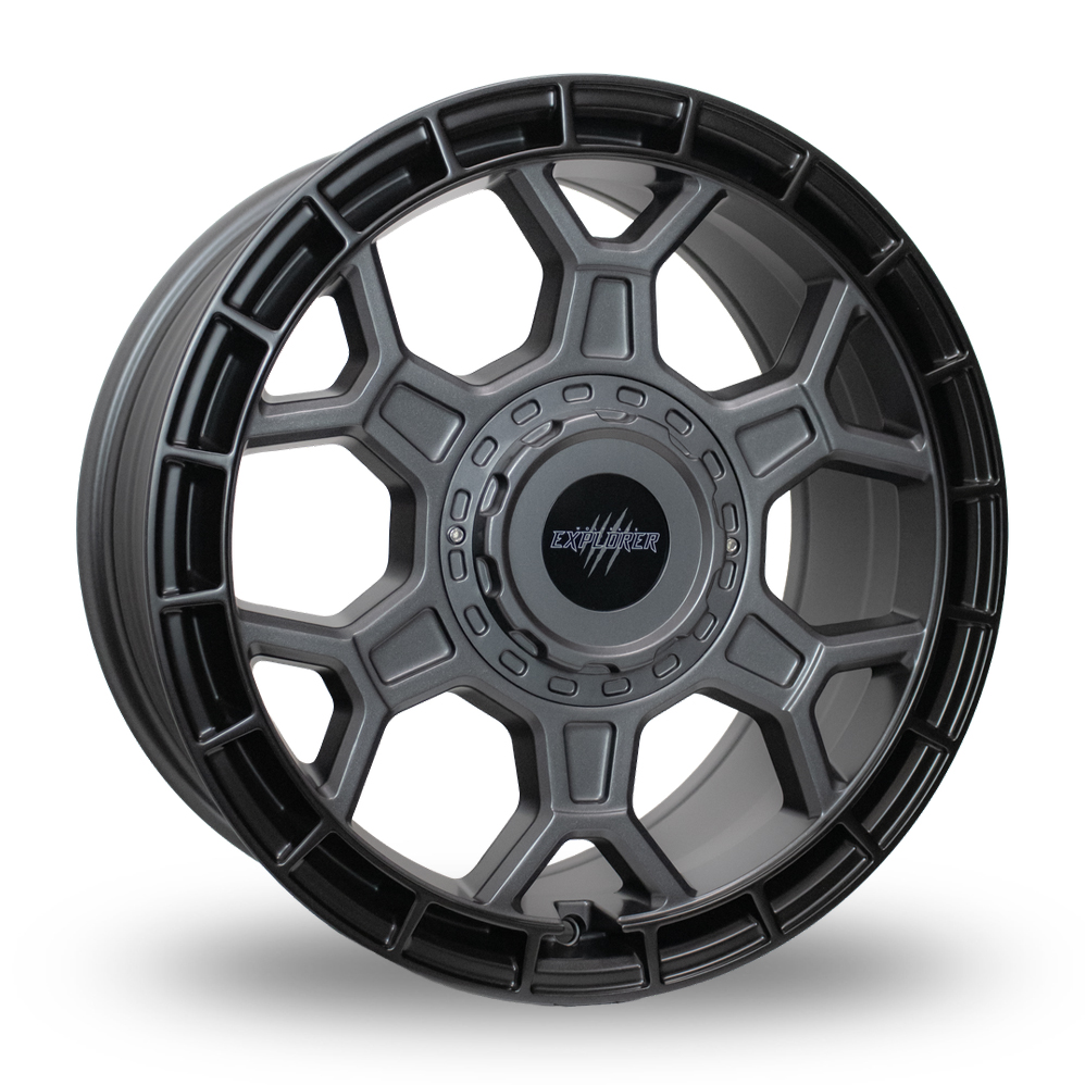 Wolfrace Explorer Black Wolf ONE Matt Black Gunmetal Alloy Wheels