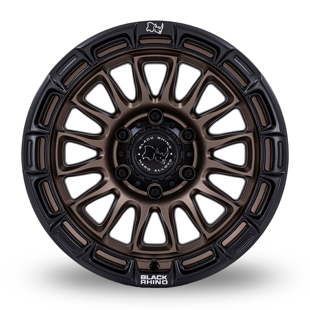 17" Black Rhino BR025 Rival Burnt Bronze With Matte Black Lip Alloy Wheels