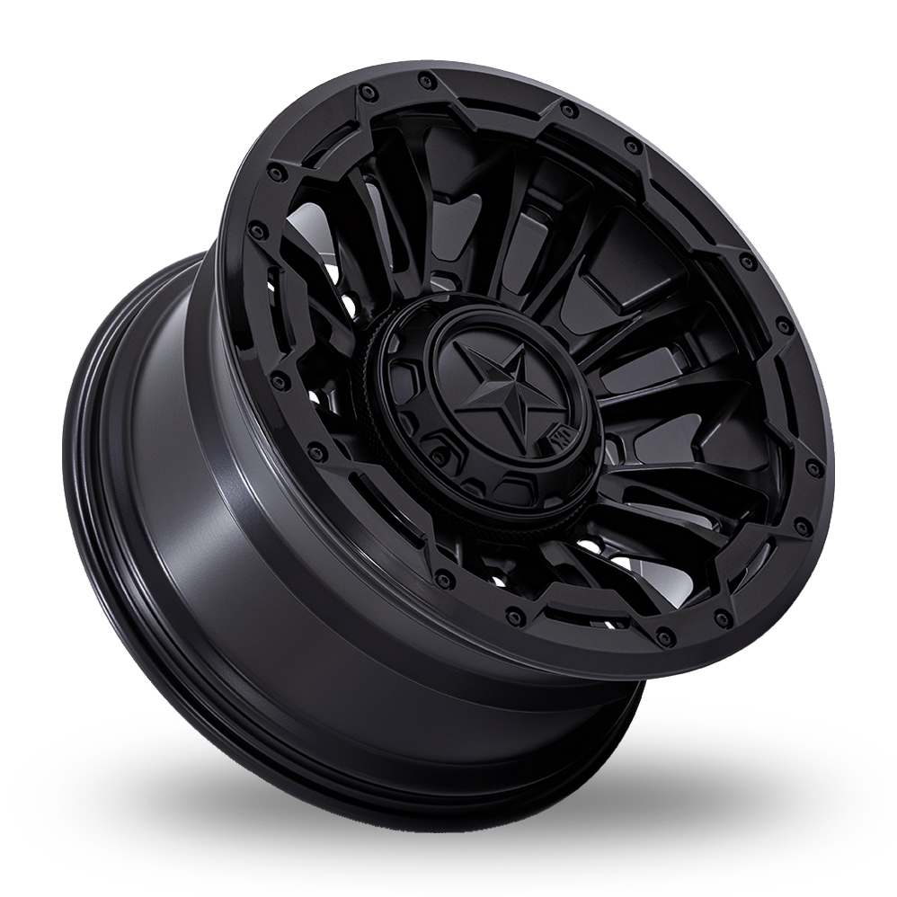 20" XD XD870 Bomber Matte Black With Gloss Black Ring Alloy Wheels