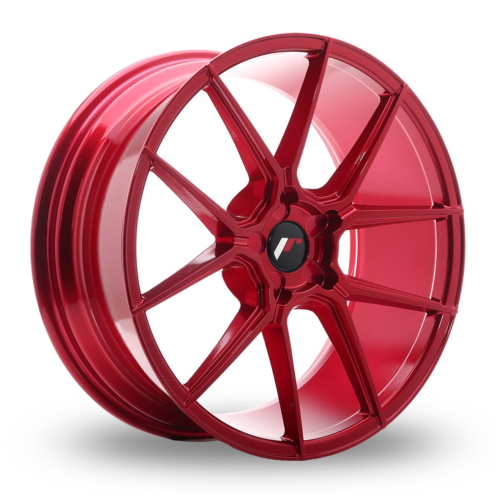 Japan Racing JR30 (8.5x20) (Custom Fitment) Platinum Red Alloy Wheels