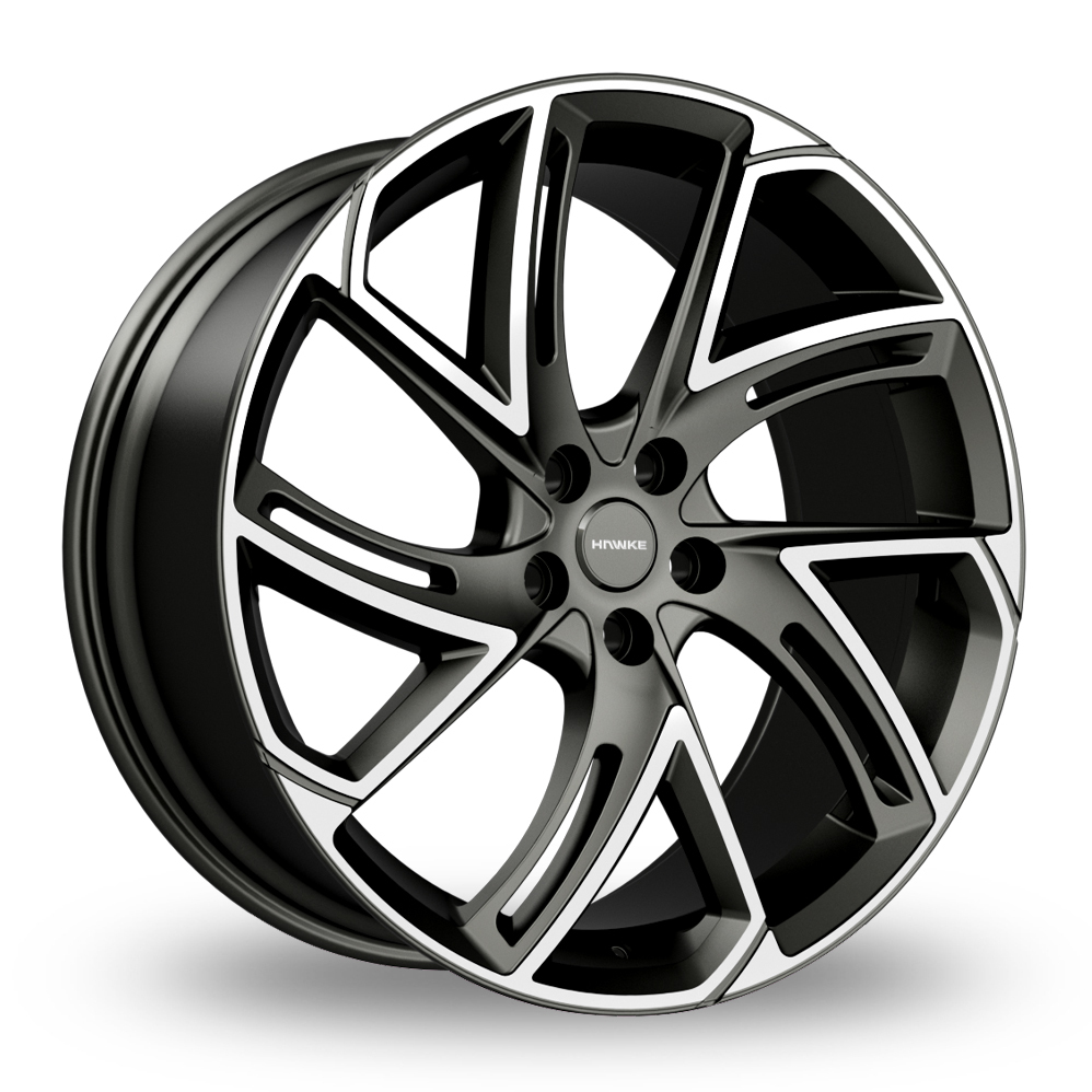 Hawke Condor Matt Gunmetal Polish Alloy Wheels