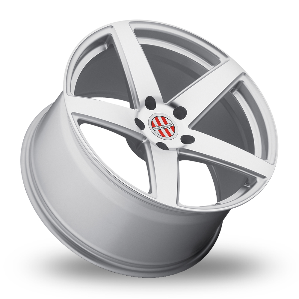 19" Victor Equipment Baden Silver With Mirror Cut Face Alloy Wheels