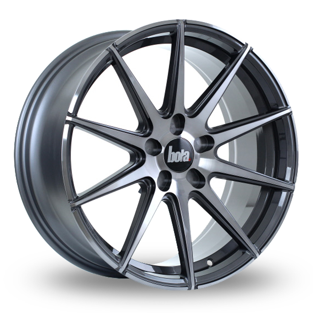 19" Bola CSR Gloss Titanium Wider Rear Alloy Wheels