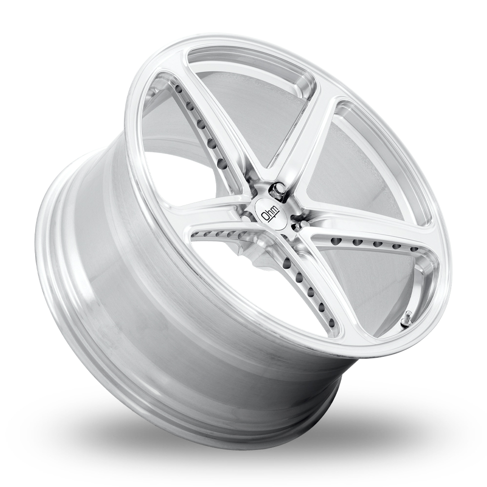 22" OHM AMP Silver Machined Alloy Wheels