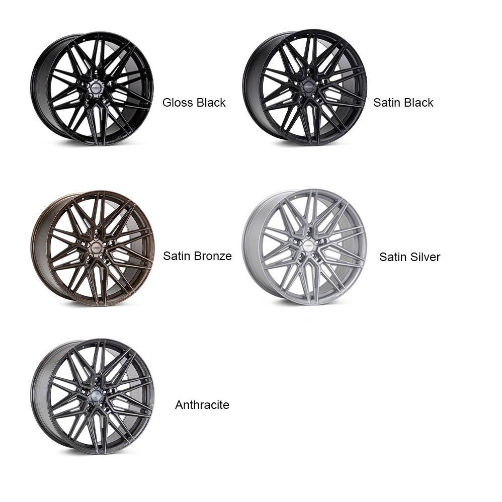 22" Vossen HF-7 (9.5x22) (Deep Concave) Custom Colour Alloy Wheels