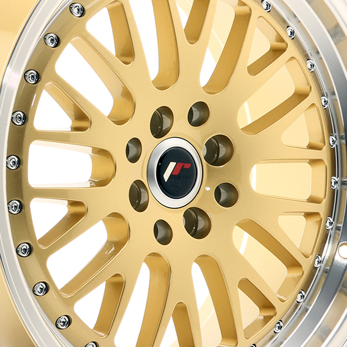 17" Japan Racing JR10 (8x17) Gold Machined Lip Alloy Wheels