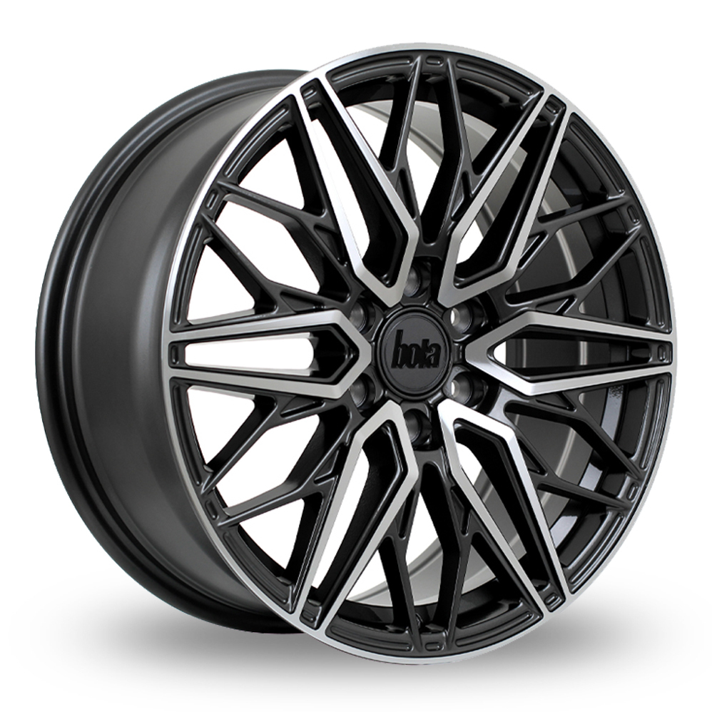 Bola Vansport B32 Gloss Gunmetal Polished Alloy Wheels