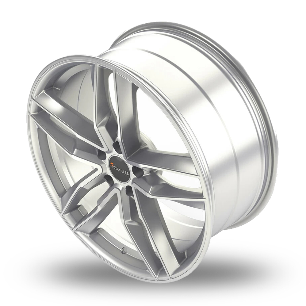 17" Avus Racing AF16 Hyper Silver Alloy Wheels