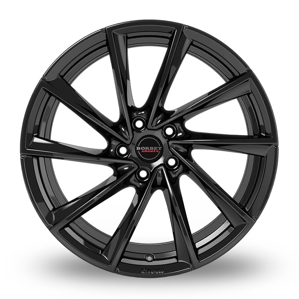 18" Borbet VTX Gloss Black Alloy Wheels