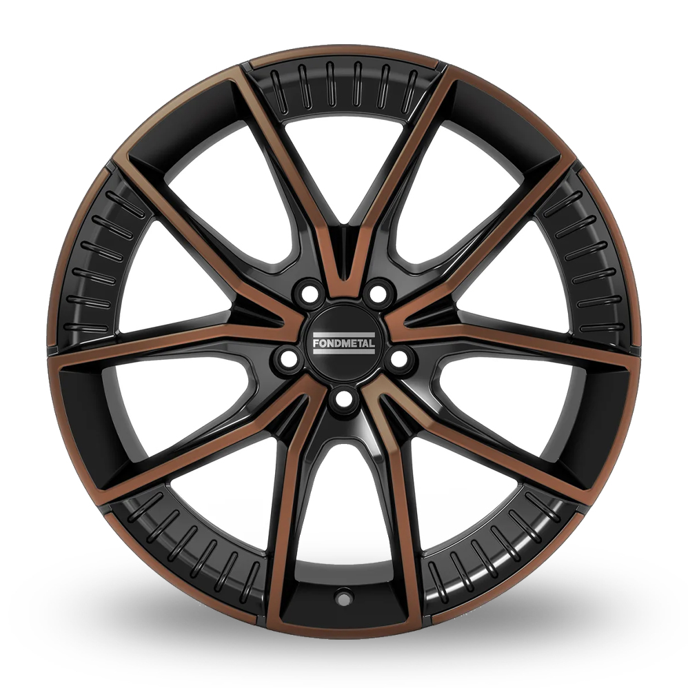20" Fondmetal Elatha Gloss Black Bronze Machined Alloy Wheels