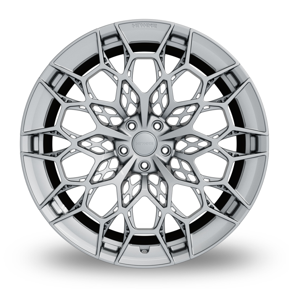 22" Hawke Helion Silver Alloy Wheels