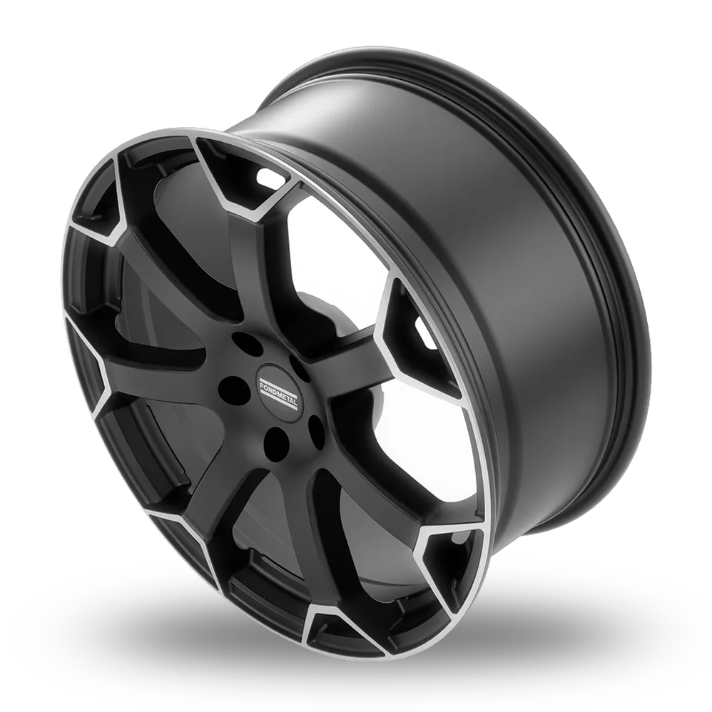 20" Fondmetal Zephyrus Matt Black Machined Alloy Wheels