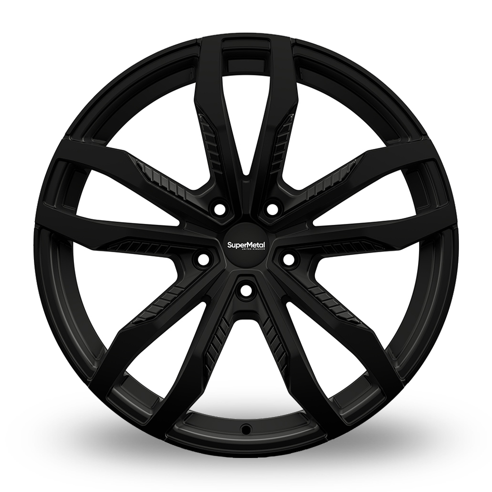 20" SuperMetal FIN Matt Black Alloy Wheels