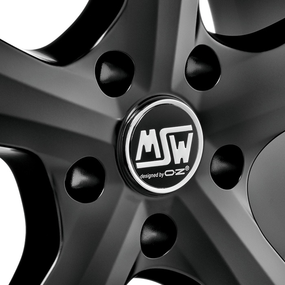14" MSW (by OZ) 19 W Matt Black Alloy Wheels