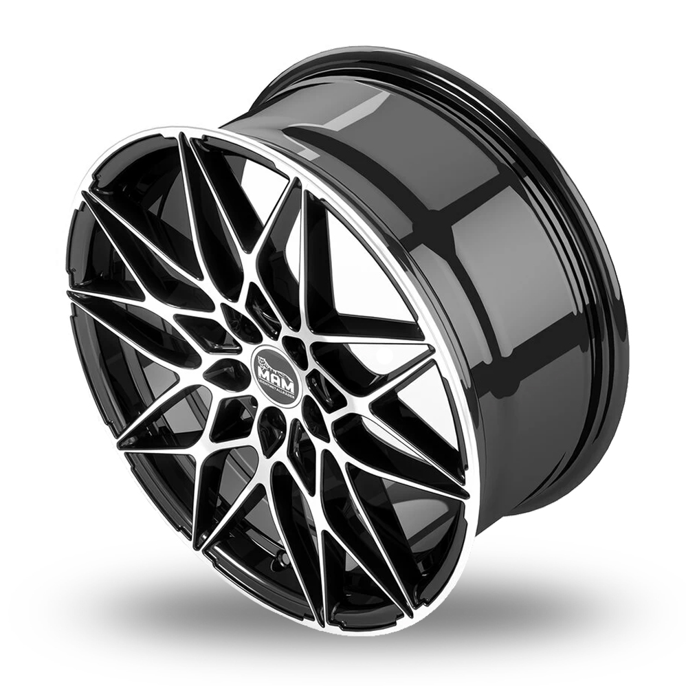 20" MAM B2 Black Polished Alloy Wheels