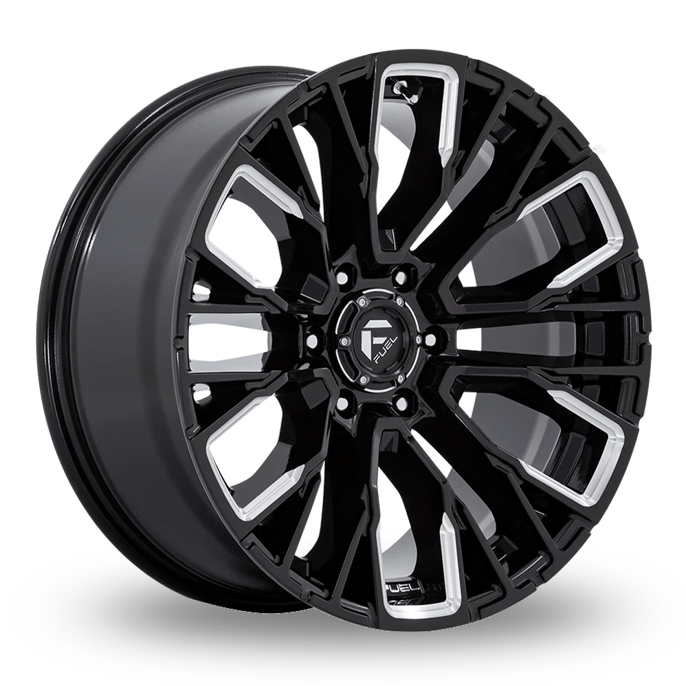 Fuel Off-Road D849 Rebar (EU Warehouse) Gloss Black Milled Alloy Wheels