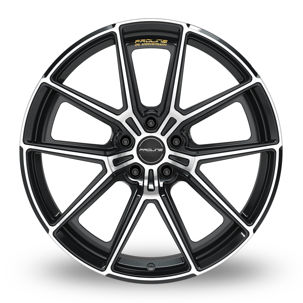 20" Proline PF25 Forged Black Polished Alloy Wheels