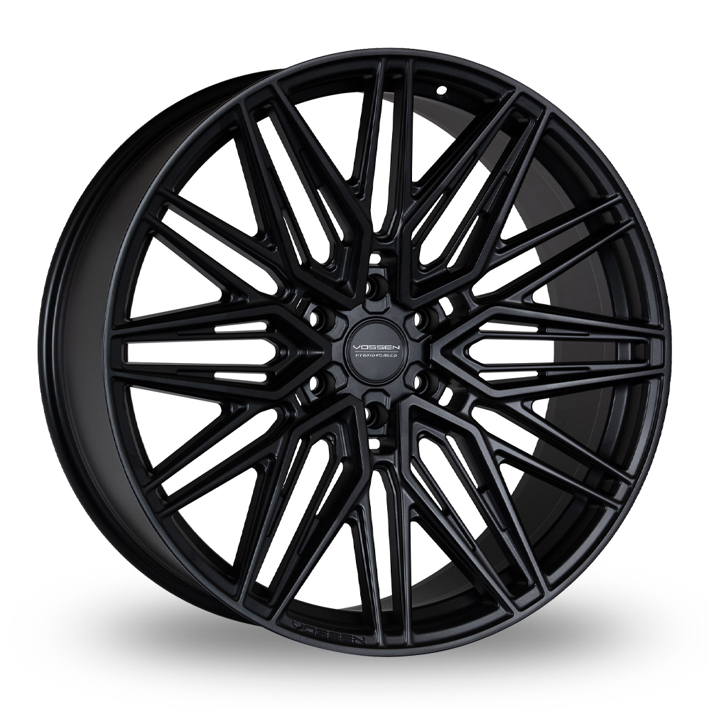 Vossen HF6-5 (10x22) (Super Deep Concave) Satin Black Alloy Wheels