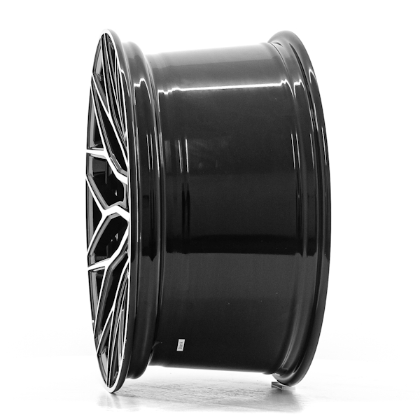 19" 1AV ZX12 Gloss Black Polished Alloy Wheels