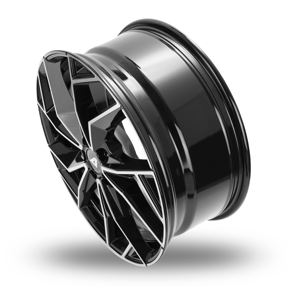 17" Alutec ADX.02 Gloss Black Polished Alloy Wheels