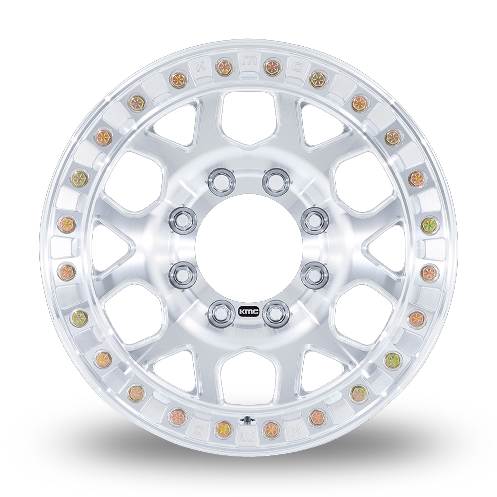 17" KMC KM450 Mesa Forged Beadlock Raw Machined Alloy Wheels