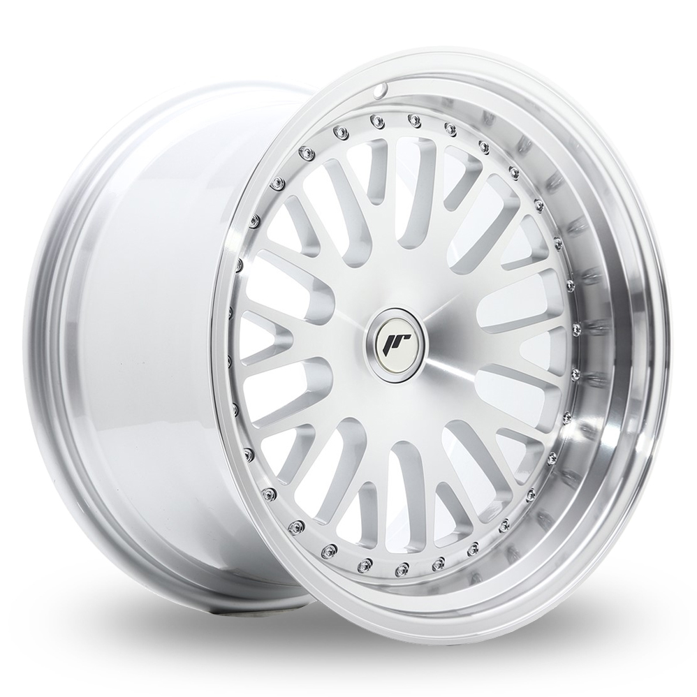 Japan Racing JR10 (10.5x18) (Custom Fitment) Silver Machined Face Alloy Wheels