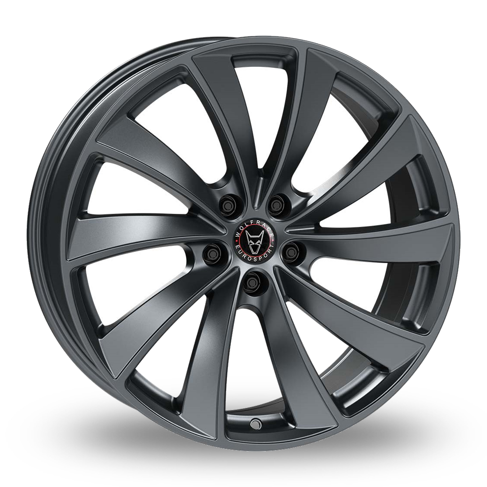 Wolfrace Eurosport TUV Lugano Steel Grey Matt Alloy Wheels