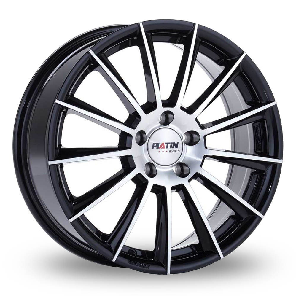 Platin P 74 Black Polished Alloy Wheels