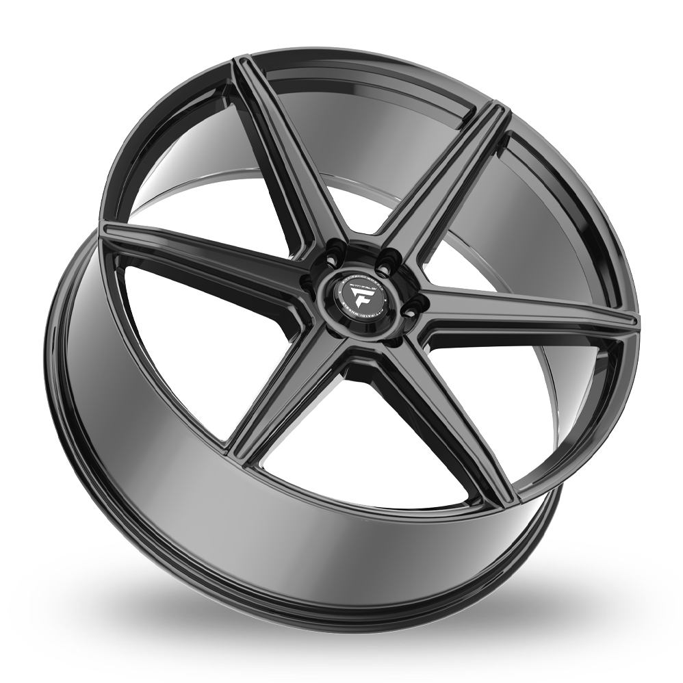 24" Fondmetal FS373 Fittipaldi Gloss Black Alloy Wheels