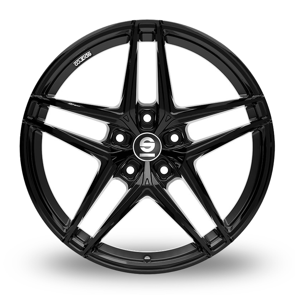 19" Sparco Record Gloss Black Alloy Wheels